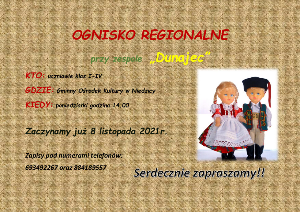 OGNISKO REGIONALNE przy zespole „Dunajec”