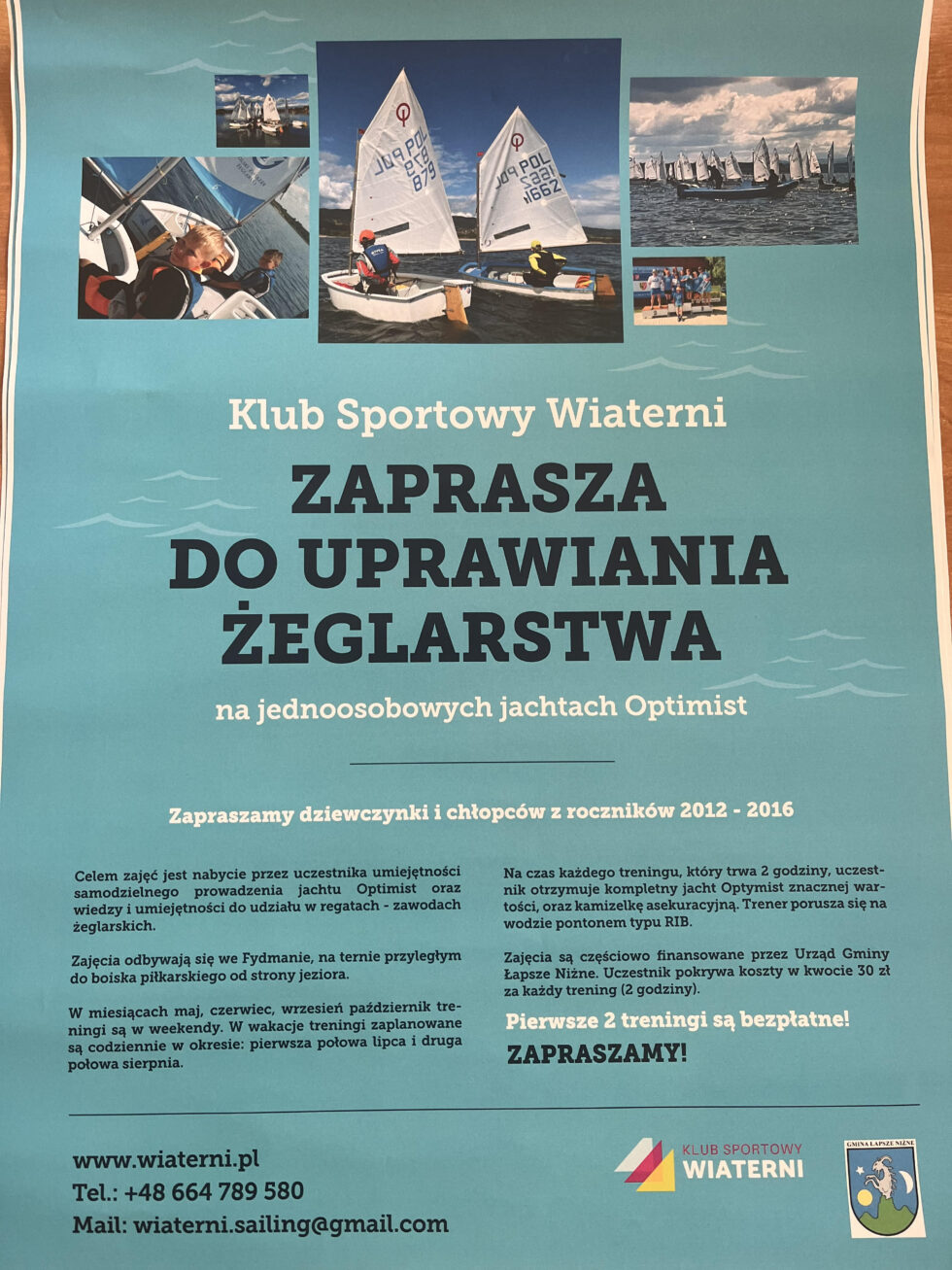 SPOTKANIE Z INSTRUKTOREM ŻEGLARSTWA